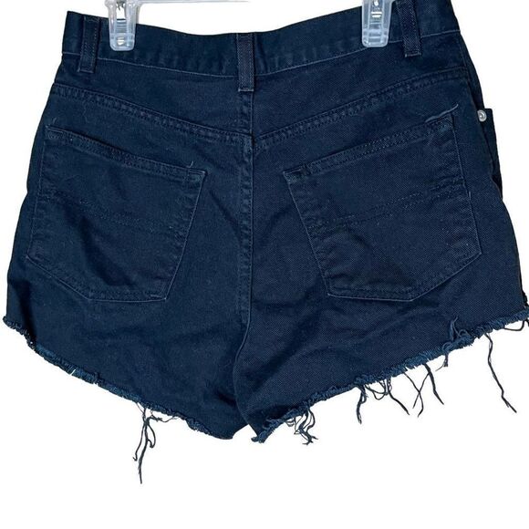 Vintage‎ High Sierra Black Denim Studded Shorts Size 6 - Picture 7 of 8